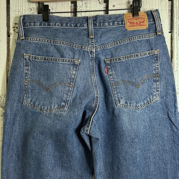 Levi's 94 Baggy Jeans Dark Wash Denim Women's Size 31 Grunge Skater Boho Cotton - Picture 7 of 10